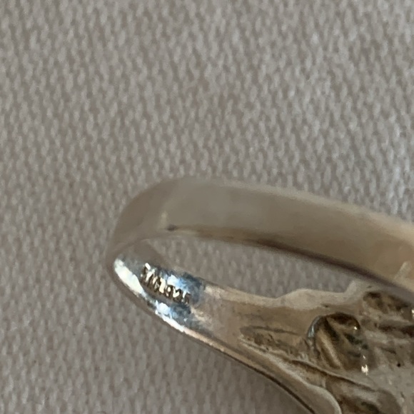 C J C Sterling Silver and Blue Topaz Ring - size 10 - Picture 4 of 7